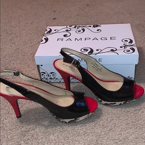 Red Black & Leopard Heels